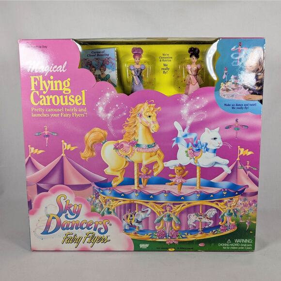 Sky Dancers Fairy Flyer Flying Carousel 1995 Goloob Rare